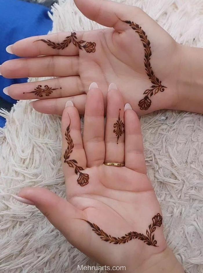 simple and beautiful mehndi design