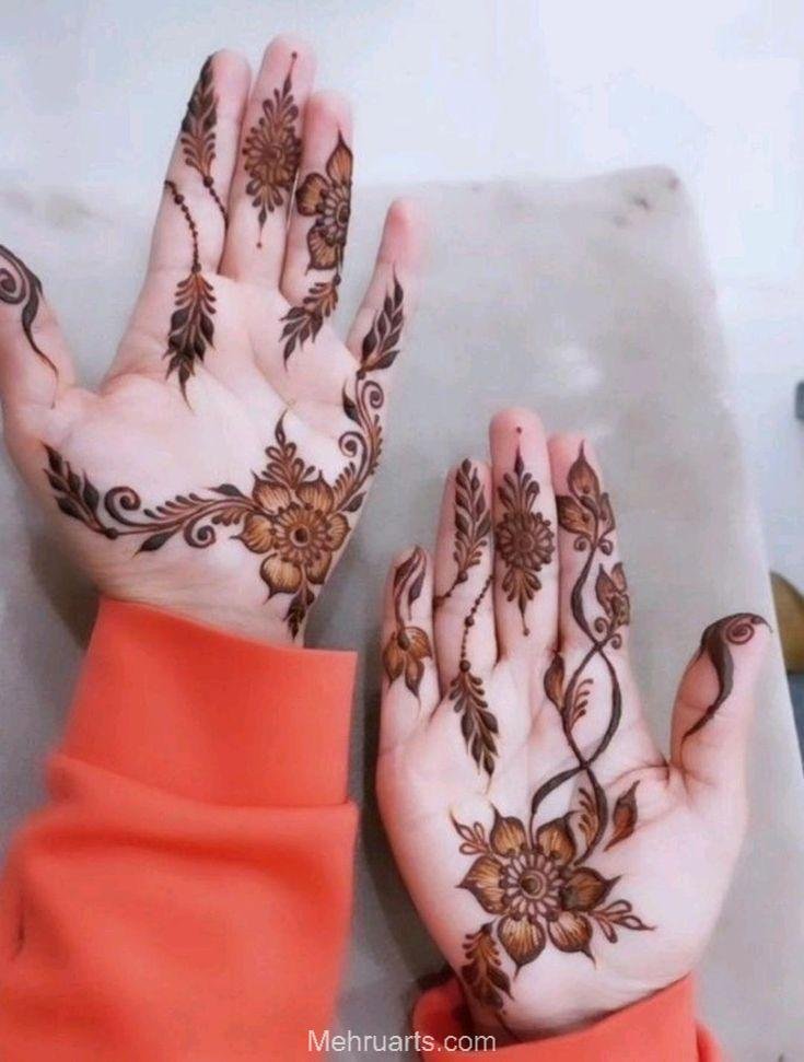 simple and beautiful mehndi design