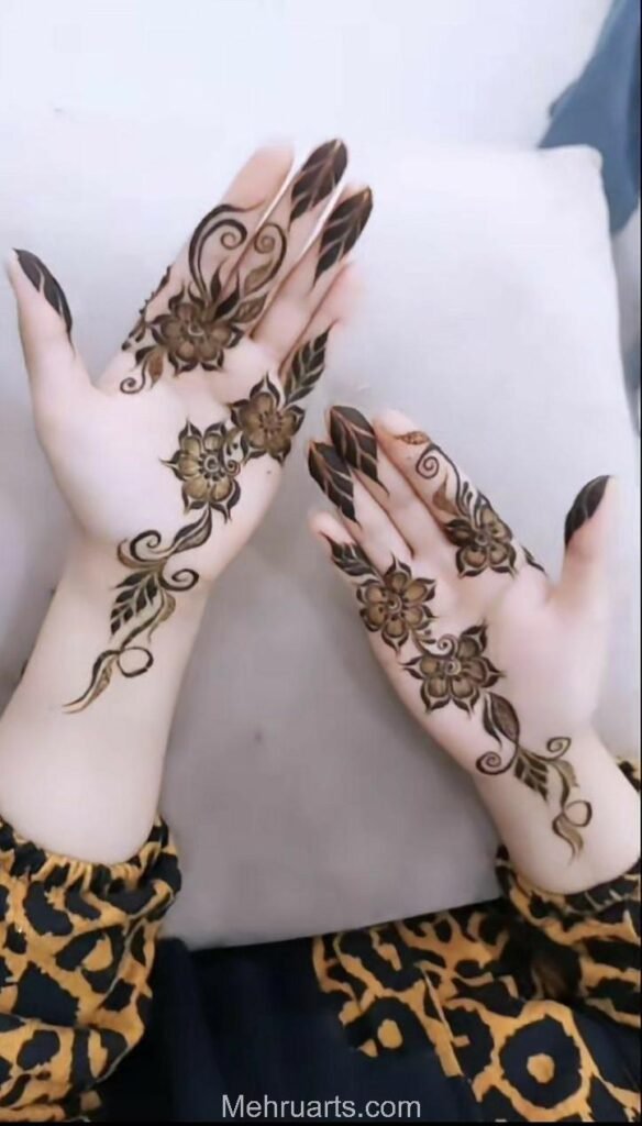 simple and beautiful mehndi design