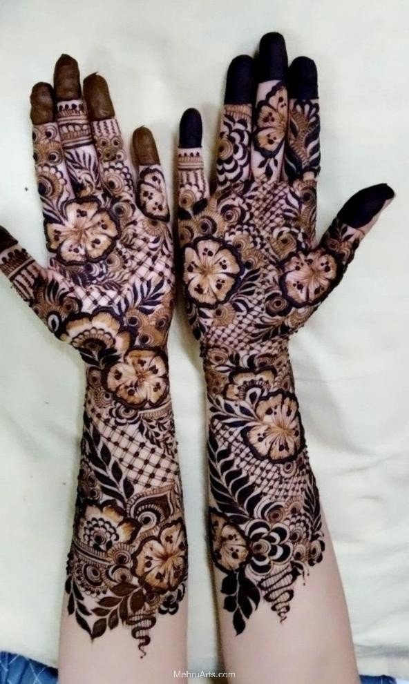 Arabic Mehndi designs for full hands