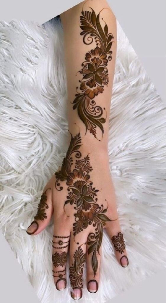 Arabic Mehndi designs for full hands
