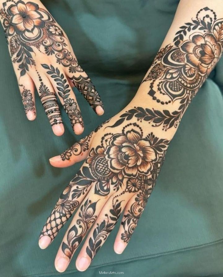 Arabic Mehndi designs for full hands
