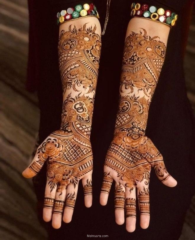 Bridal mehndi design for full hands