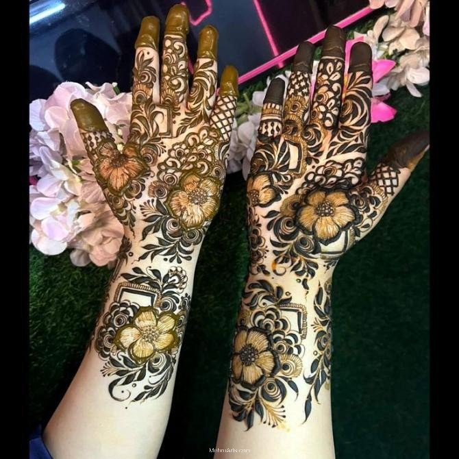Arabic Mehndi designs for full hands