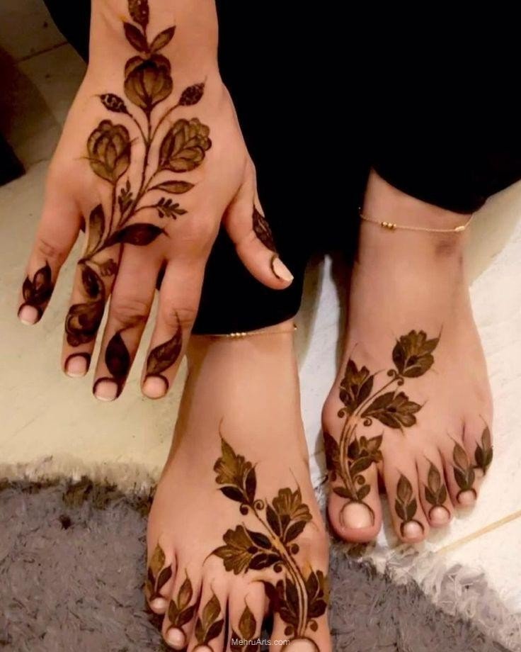 Mehndi Designs for hands and feet