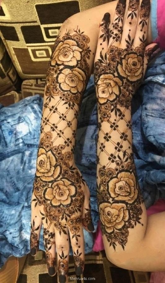 Bridal mehndi design for full hands