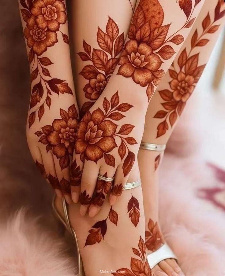 Mehndi Designs for hands and feet