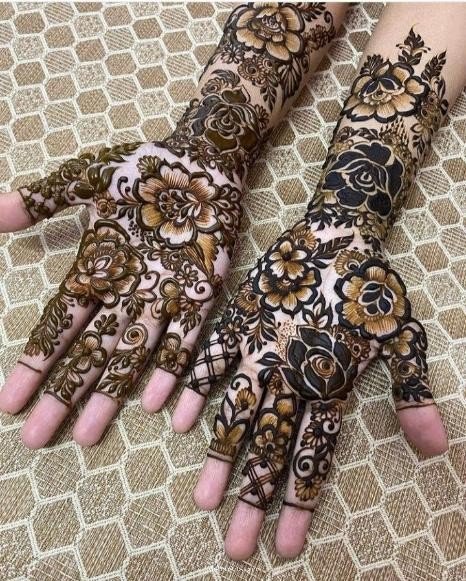 Arabic Mehndi designs for full hands