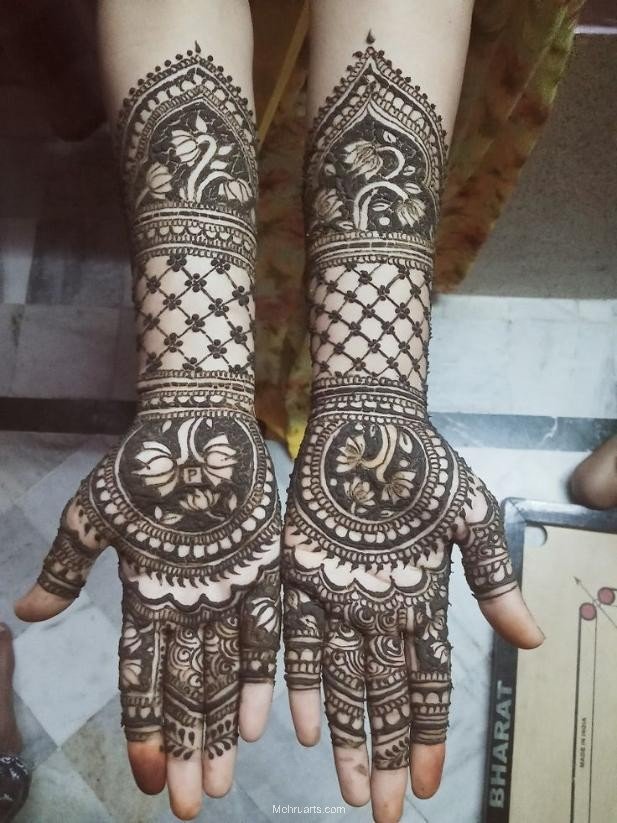 Bridal mehndi design for full hands