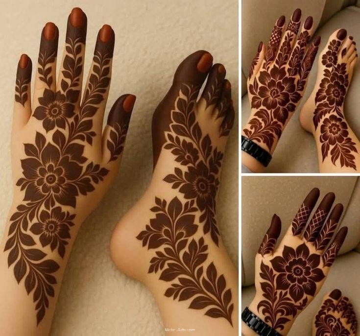 Mehndi Designs for hands and feet