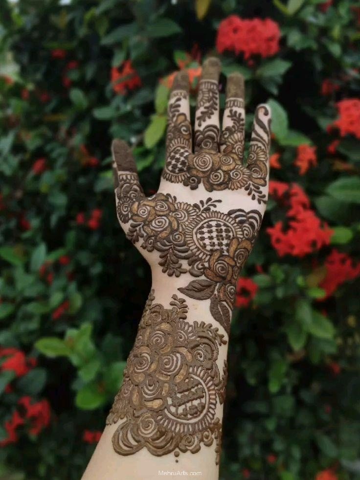 Arabic Mehndi designs for full hands