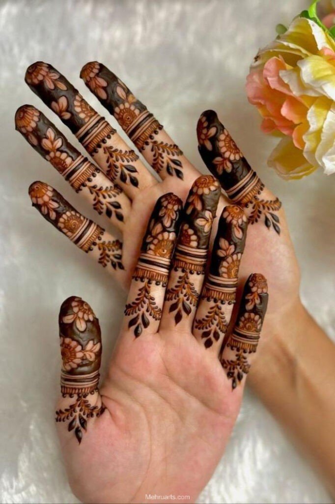 easy mehndi designs for hands