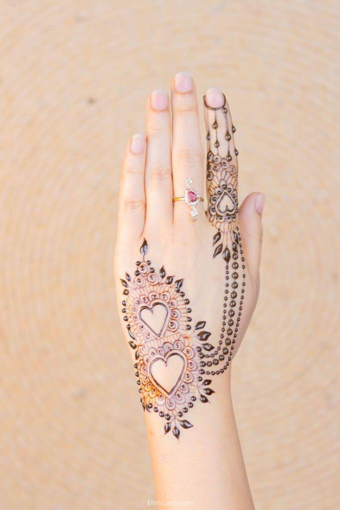 Simple mehndi designs for back hands