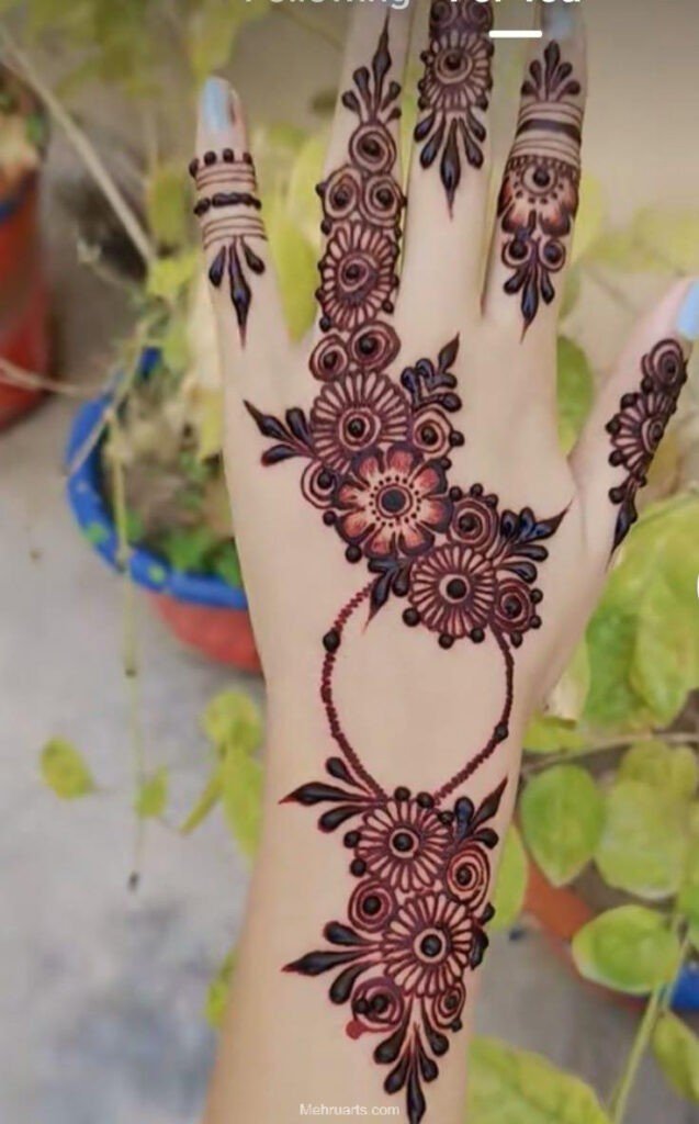 easy mehndi designs for hands