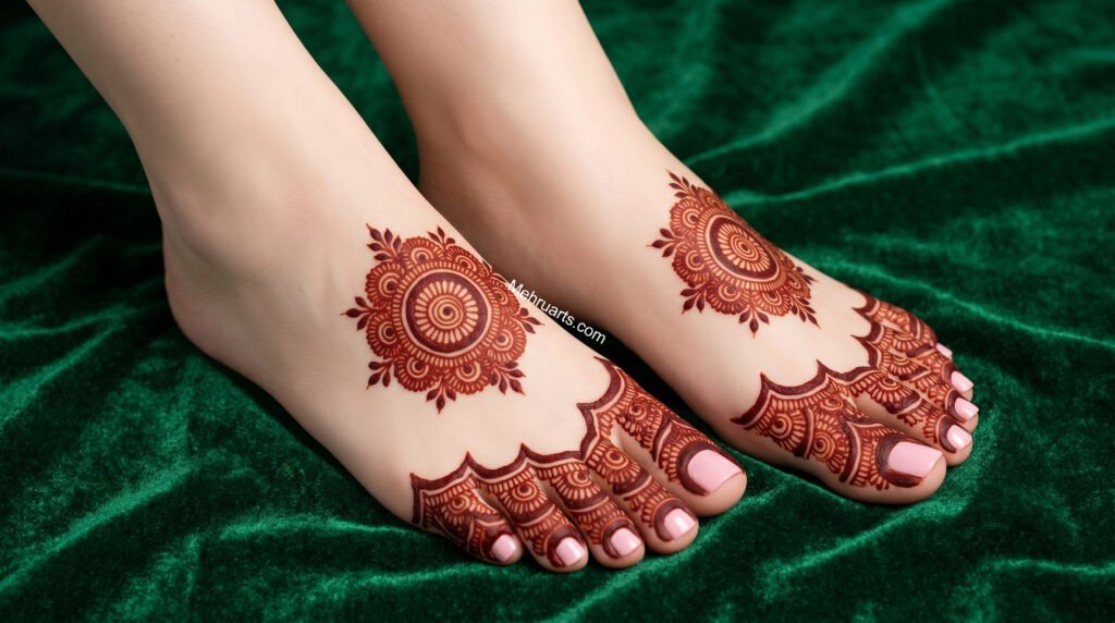 foot mehndi design