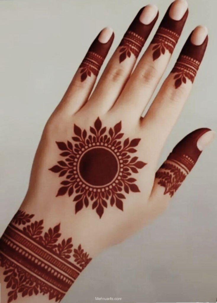  Simple mehndi designs for back hands