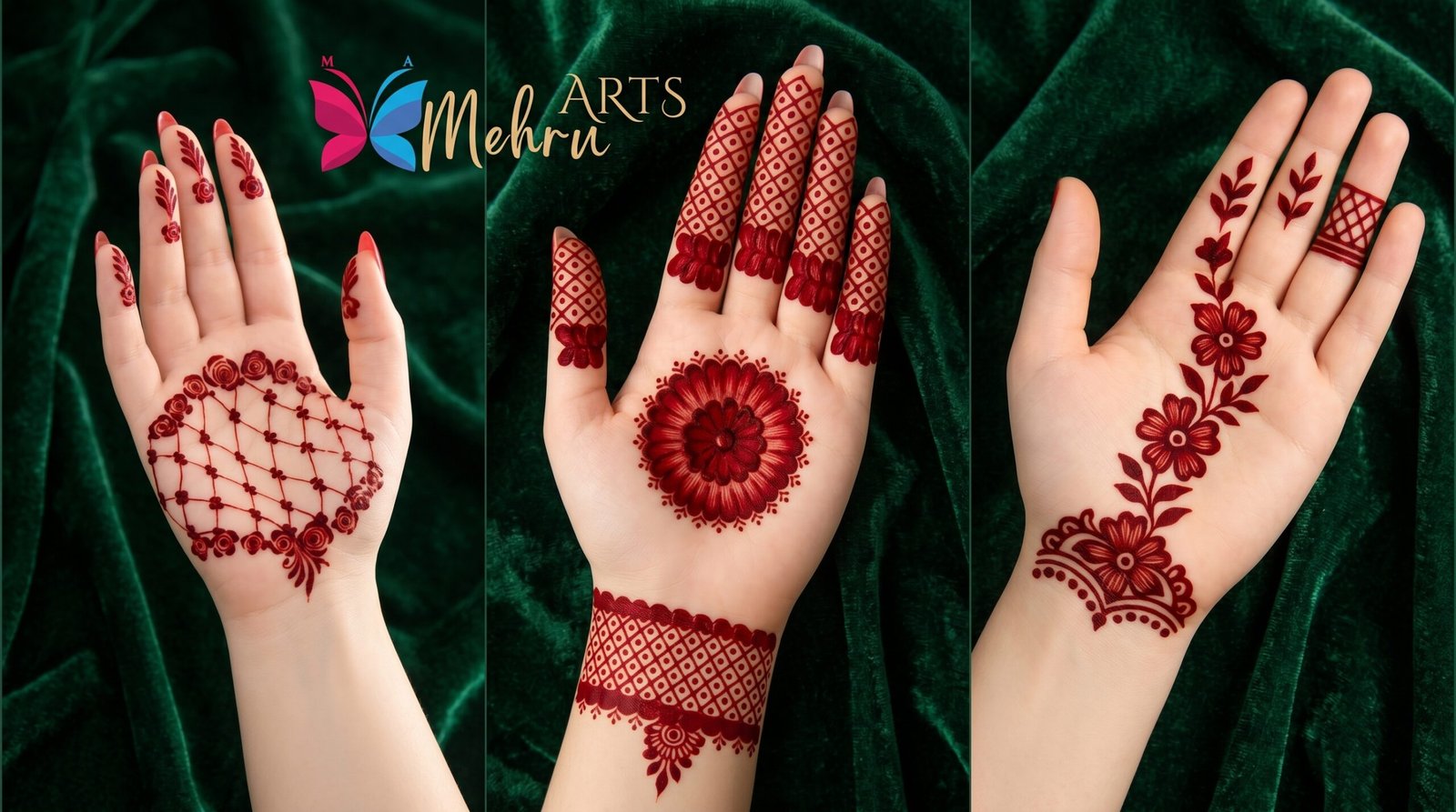Top Front hand simple Mehndi design, We Love!