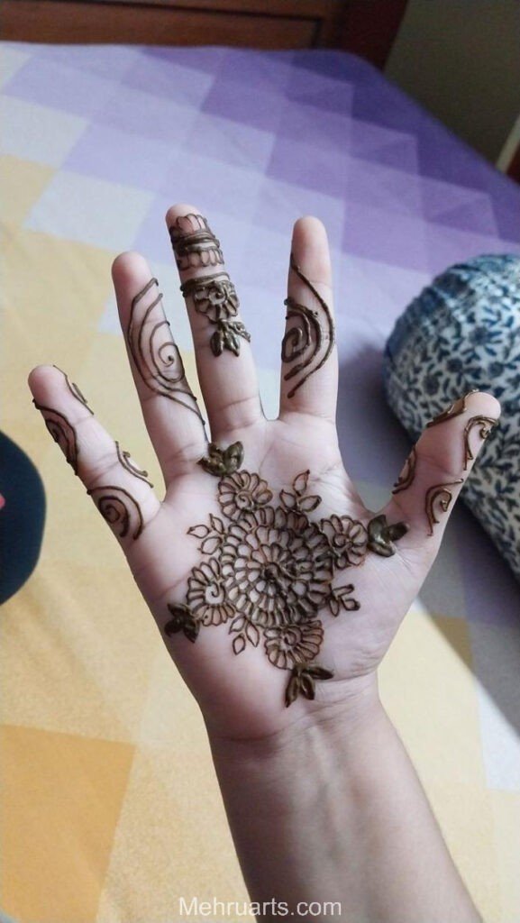 simple mehndi designs for hands
