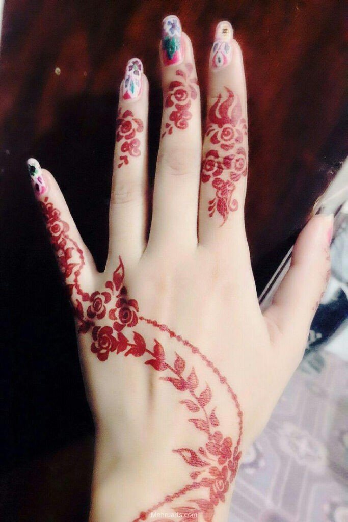 simple mehndi designs for hands