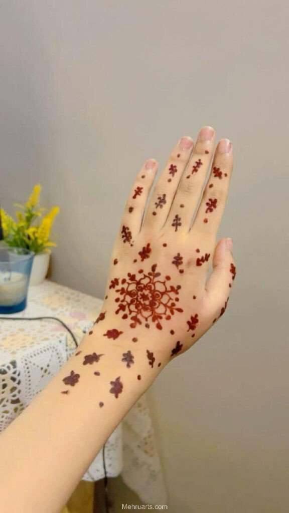 beginner cute simple mehndi designs for front hands
