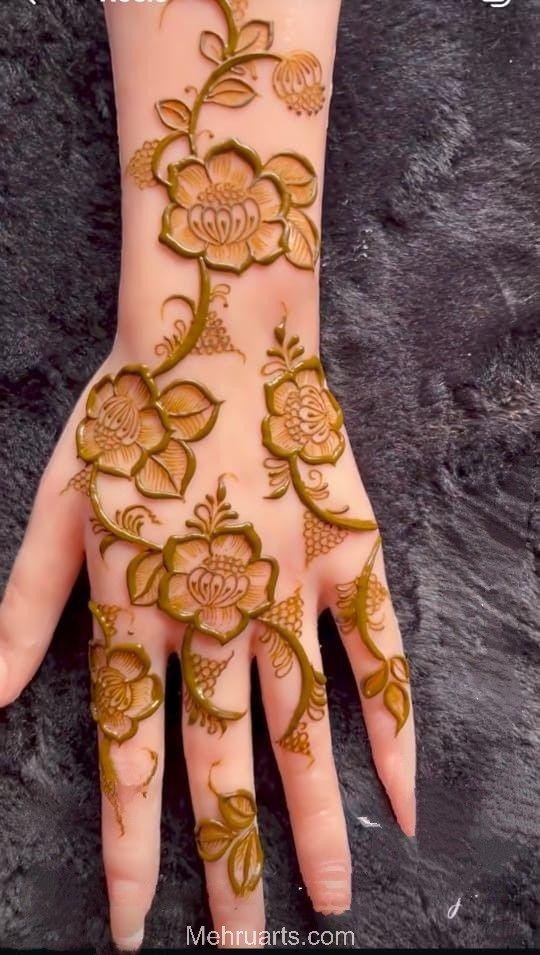 Stylish back hand mehndi designs Stylish back hand mehndi designs