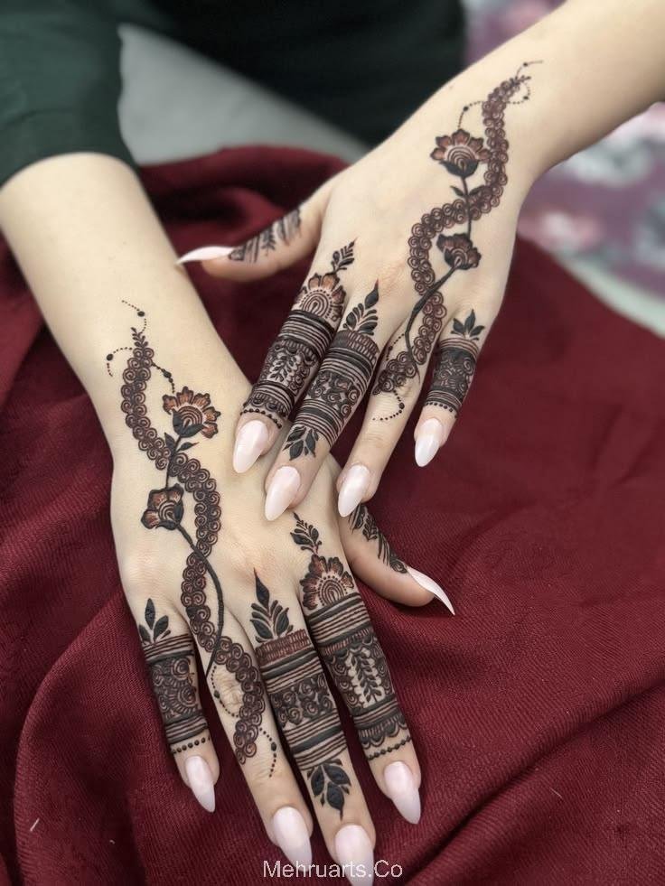 stylish back hand mehndi designs stylish back hand mehndi designs