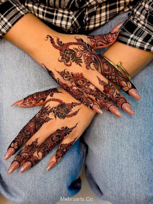 stylish back hand mehndi designs stylish back hand mehndi designs