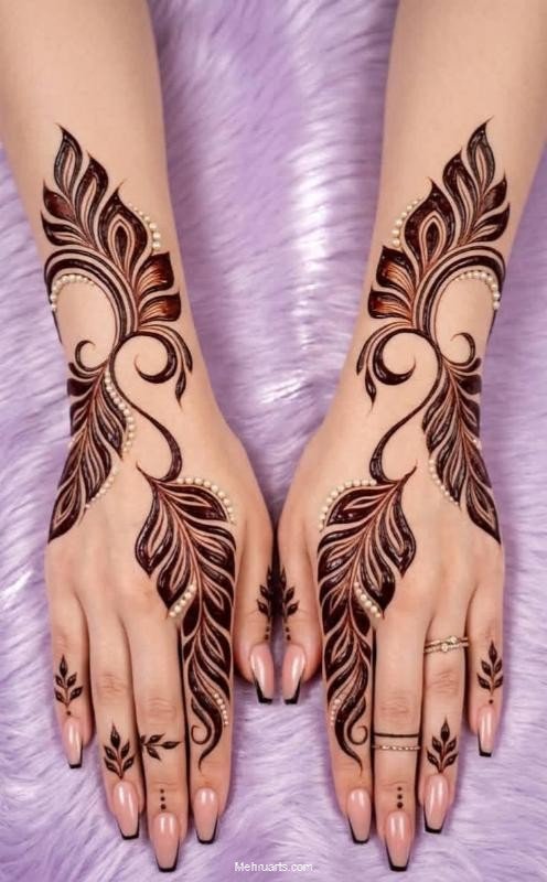 stylish back hand mehndi designs stylish back hand mehndi designs