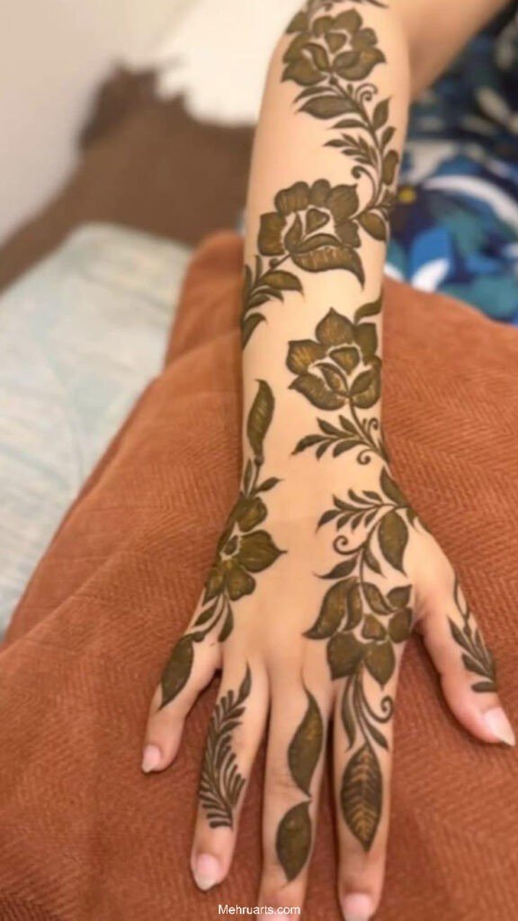 Arabic mehndi design