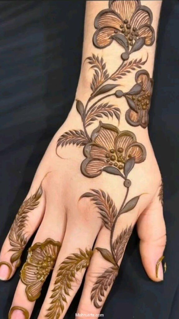 Arabic mehndi design