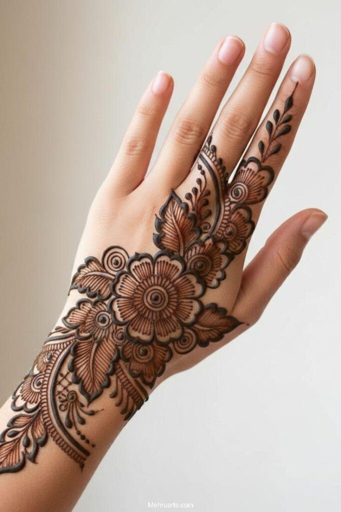 Arabic mehndi design