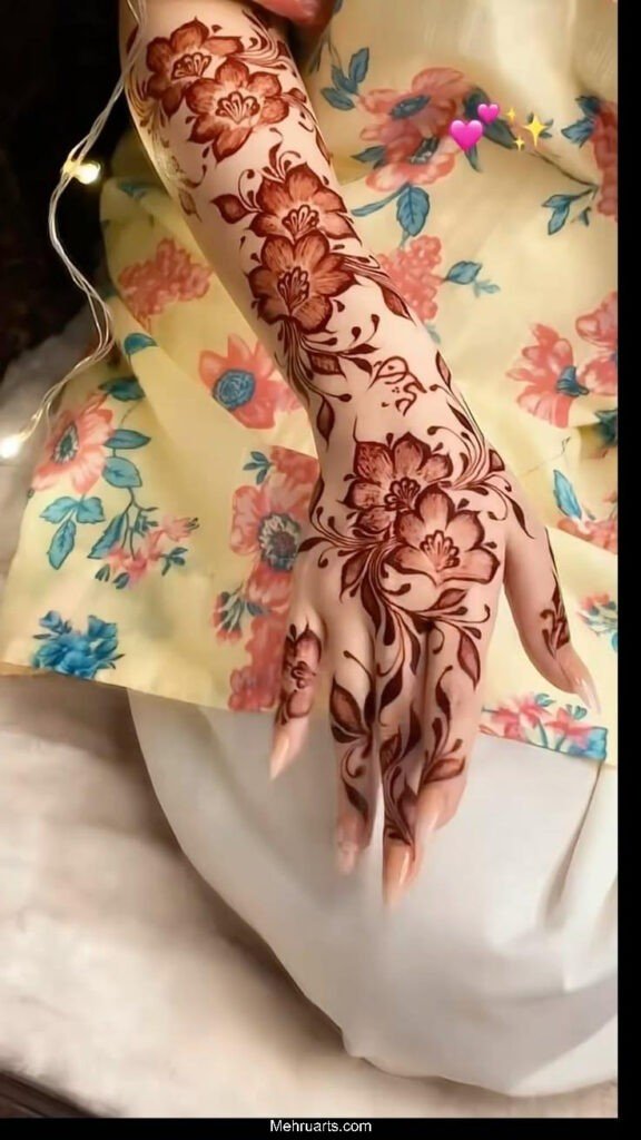 Arabic mehndi design