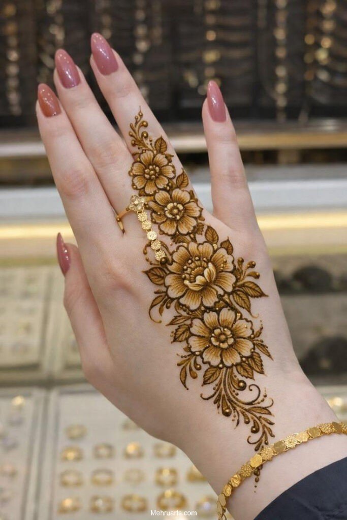 Arabic mehndi design