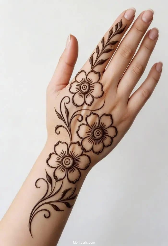 Arabic Pakistani mehndi design