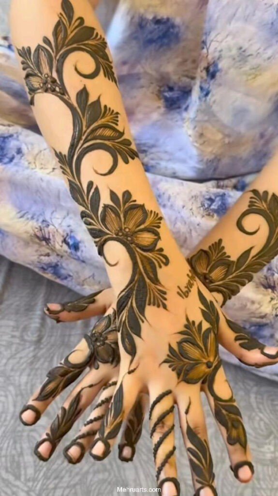 Arabic mehndi design