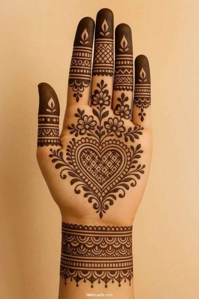 Simple Arabic Mehndi design