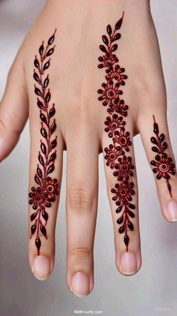Simple Arabic Mehndi design