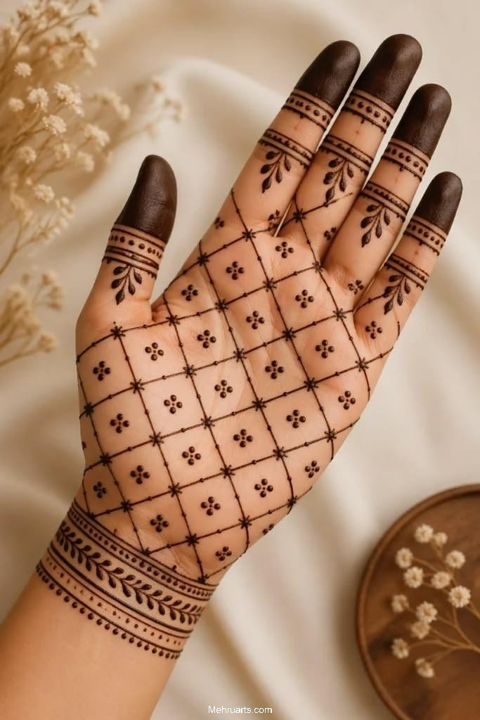 Simple Arabic Mehndi design