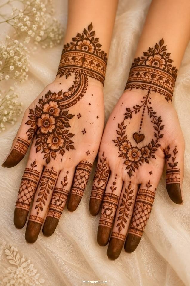 Simple Arabic Mehndi design