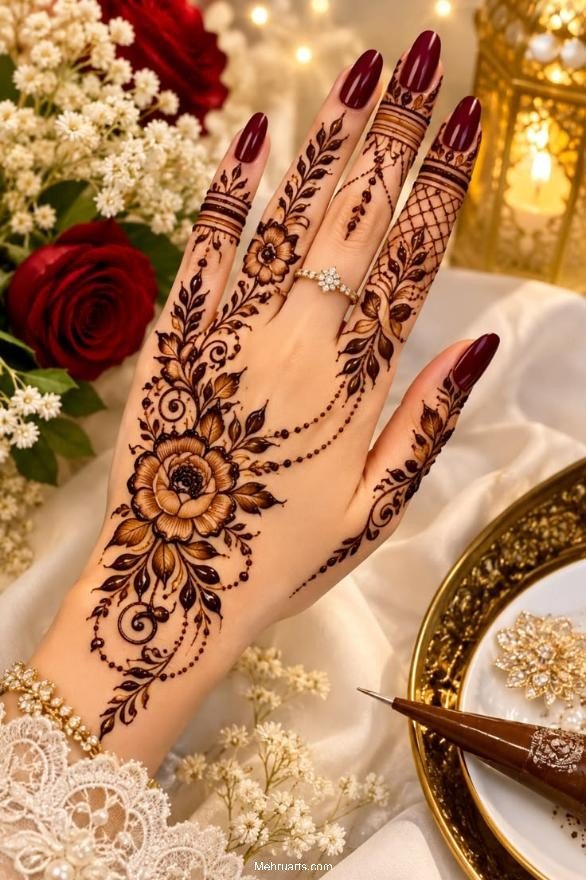 Arabic mehndi design